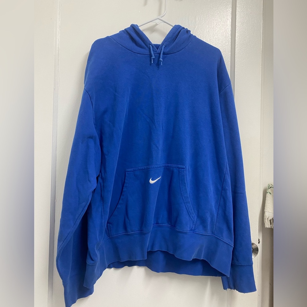 Thrifted Vintage Blue Nike Pocket Center Swoosh